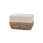 BLOOM Outdoor Footstool brown weather-resistant modern garden footstool compact patio furniture